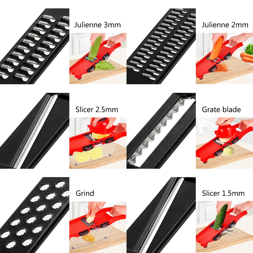 6-Blades Multifunction Kitchen Slicer